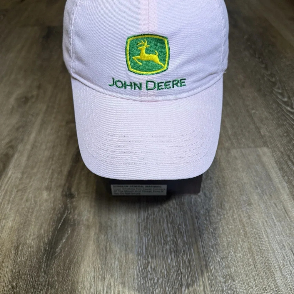 John Deere‎ Hat Pink Green Baseball Cap Farm Trucker Chore Embroidered Logo